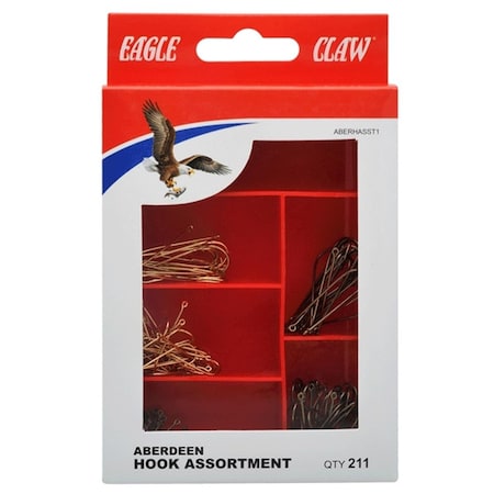Eagle Claw Aberdeen Hook Assortment, 211PK ABERHASST1